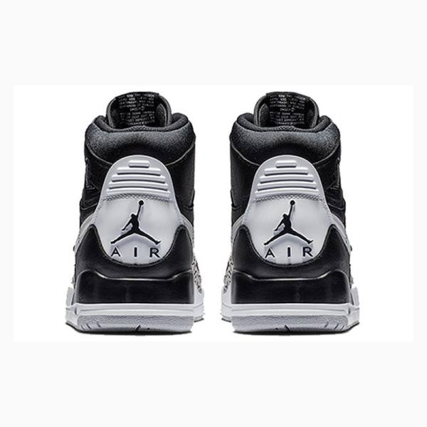 Black / White Nike Legacy 312 Basketball Shoes Men's Air Jordan | JD-506ZF