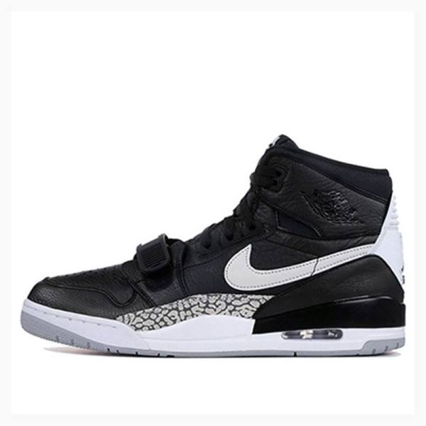 Black / White Nike Legacy 312 Basketball Shoes Men\'s Air Jordan | JD-506ZF