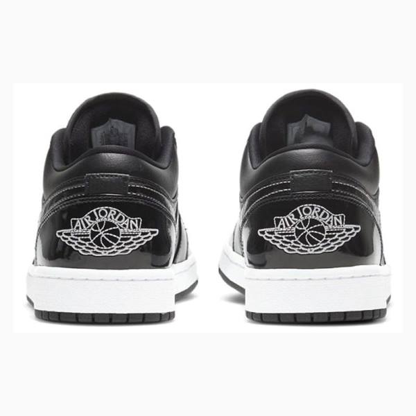 Black / White Nike Low SE ASW Patent Leather All Star Sneakers Men's Air Jordan 1 | JD-293QR