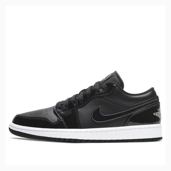 Black / White Nike Low SE ASW Patent Leather All Star Sneakers Men\'s Air Jordan 1 | JD-293QR