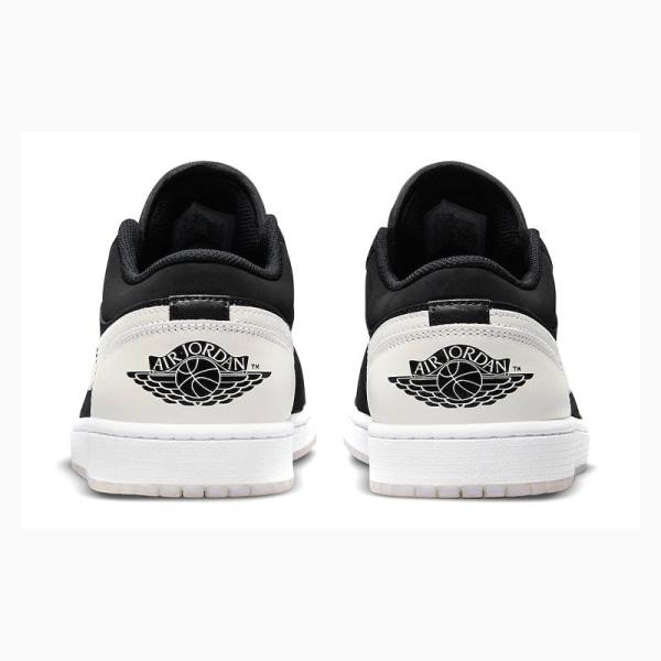 Black / White Nike Low-Top Sneakers Men's Air Jordan 1 | JD-695KA