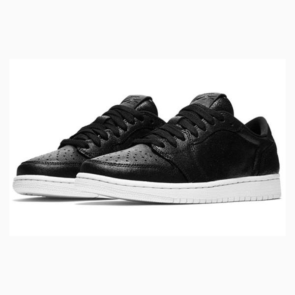 Black / White Nike Retro Basketball Shoes Women's Air Jordan 1 | JD-809RN