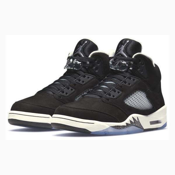 Black / White Nike Retro Oreo Basketball Shoes Men's Air Jordan 5 | JD-360XI