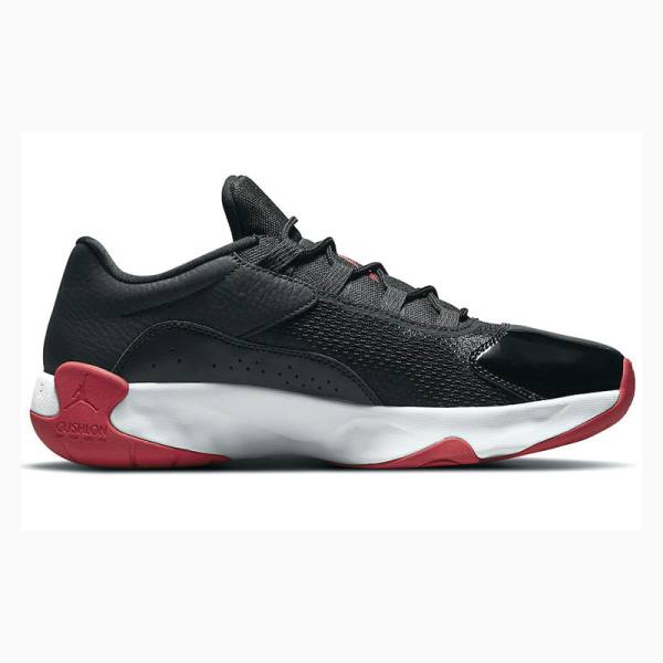 Black / White / Red Nike CMFT Low 'Bred' Gym Sneakers Men's Air Jordan 11 | JD-284WI