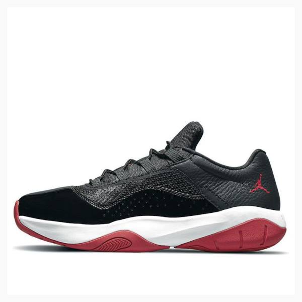 Black / White / Red Nike CMFT Low \'Bred\' Gym Sneakers Men\'s Air Jordan 11 | JD-284WI