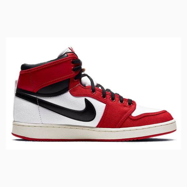 Black / White / Red Nike KO Chicago Chicago 2021 Edition Chicago Basketball Shoes Men's Air Jordan 1 | JD-321WC