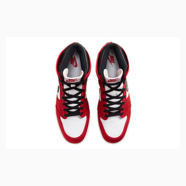 Black / White / Red Nike KO Chicago Chicago 2021 Edition Chicago Basketball Shoes Men's Air Jordan 1 | JD-321WC