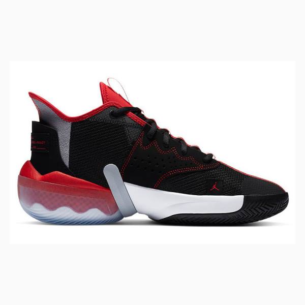 Black / White / Red Nike React Elevation PF Basketball Shoes Men's Air Jordan | JD-750QL