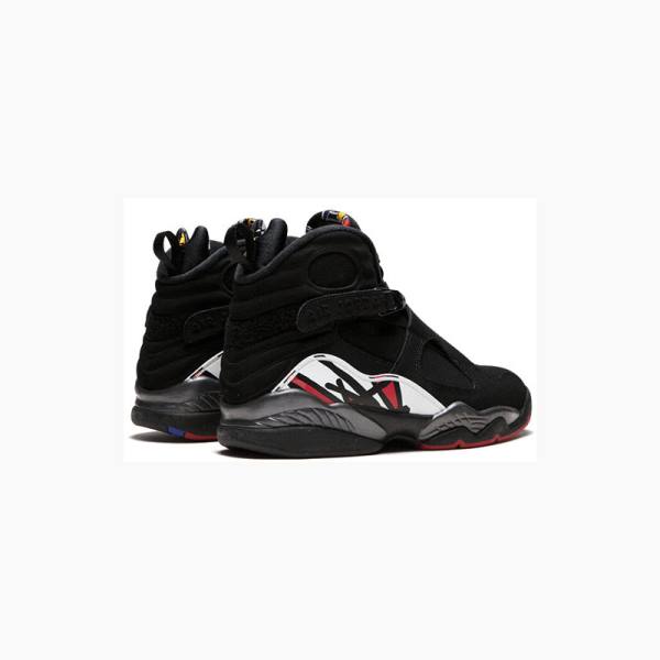 Black / White / Red Nike Retro Playoffs Basketball Shoes Men's Air Jordan 8 | JD-510DU