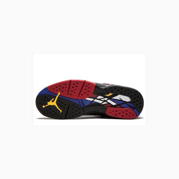 Black / White / Red Nike Retro Playoffs Basketball Shoes Men's Air Jordan 8 | JD-510DU