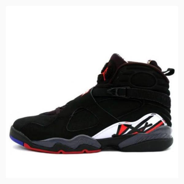 Black / White / Red Nike Retro Playoffs Basketball Shoes Men\'s Air Jordan 8 | JD-510DU