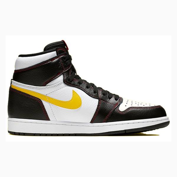 Black / Yellow Nike High OG Defiant Couture Basketball Shoes Men's Air Jordan 1 | JD-291CL