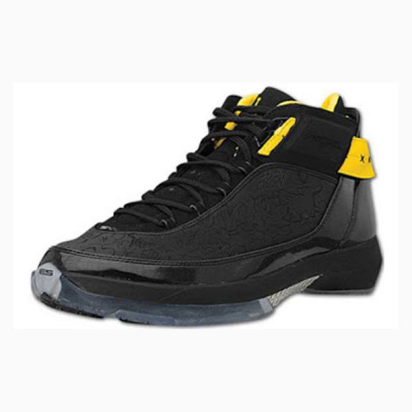 Black / Yellow Nike OG West Coast PE Basketball Shoes Women's Air Jordan 22 | JD-893EU