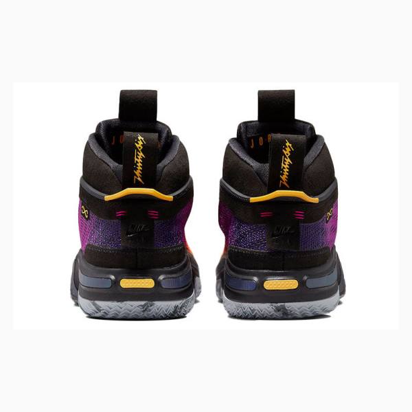 Black / Yellow / Purple Nike PF Basketball Shoes Men's Air Jordan 36 | JD-816MX