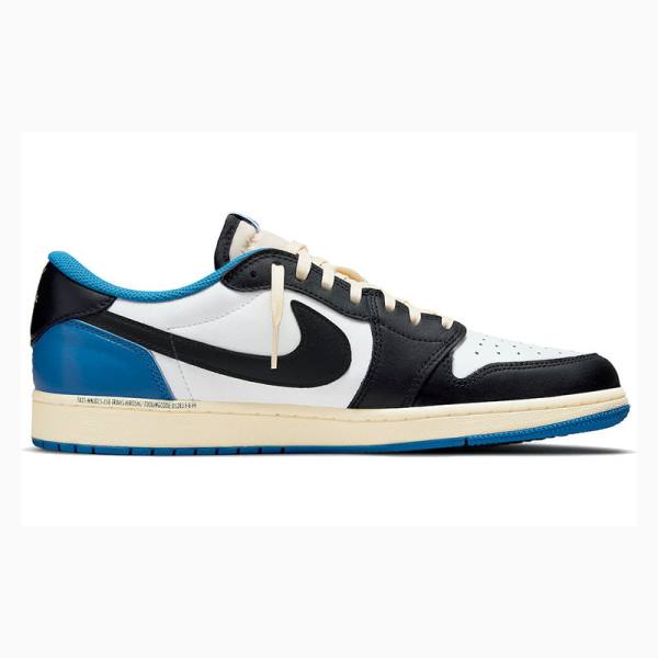 Blue / Black Nike Low Travis Scott x Fragment Sneakers Men's Air Jordan 1 | JD-759QY