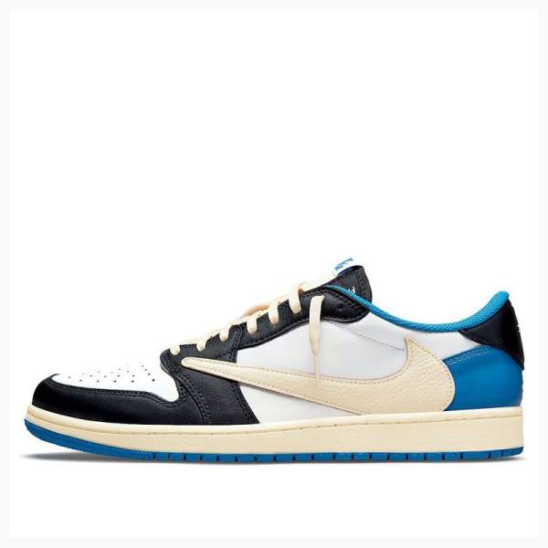 Blue / Black Nike Low Travis Scott x Fragment Sneakers Men\'s Air Jordan 1 | JD-759QY