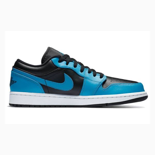 Blue / Black Nike Retro Low Laser Sneakers Men's Air Jordan 1 | JD-721SJ