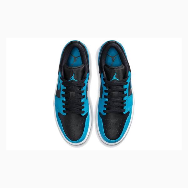 Blue / Black Nike Retro Low Laser Sneakers Men's Air Jordan 1 | JD-721SJ