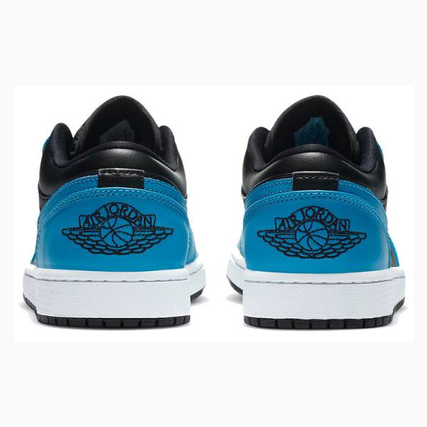 Blue / Black Nike Retro Low Laser Sneakers Men's Air Jordan 1 | JD-721SJ