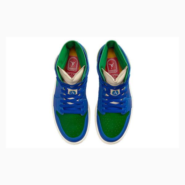 Blue / Green Nike High Zoom CMFT Aleali May Basketball Shoes Women's Air Jordan 1 | JD-078OY