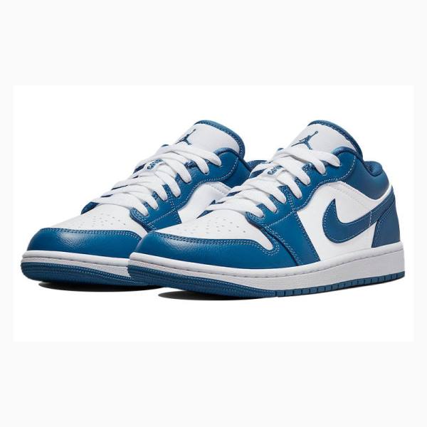 Blue Nike Low Marina Blue Sneakers Women's Air Jordan 1 | JD-951WF