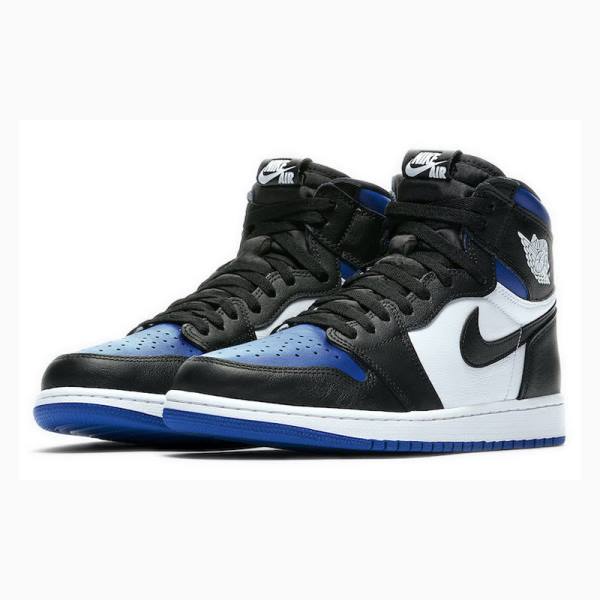 Blue Nike Retro High OG Royal Toe Basketball Shoes Men's Air Jordan 1 | JD-984ZW