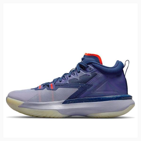 Blue / Purple Nike Zion 1 PF ZNA Basketball Shoes Men\'s Air Jordan | JD-856GA