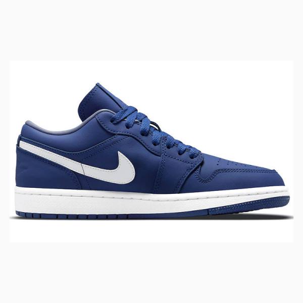 Blue / White Nike Low Deep Royal Sneakers Women's Air Jordan 1 | JD-716JS