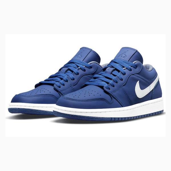 Blue / White Nike Low Deep Royal Sneakers Women's Air Jordan 1 | JD-716JS