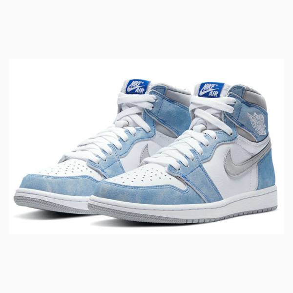 Blue / White Nike Retro High OG Hyper Royal Basketball Shoes Men's Air Jordan 1 | JD-675VT