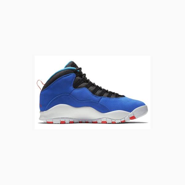 Blue / White Nike Retro Tinker Basketball Shoes Men's Air Jordan 10 | JD-576TM