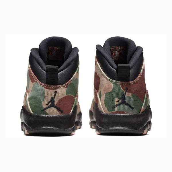 Brown / Green Nike Retro Desert Camo Basketball Shoes Men's Air Jordan 10 | JD-950DN