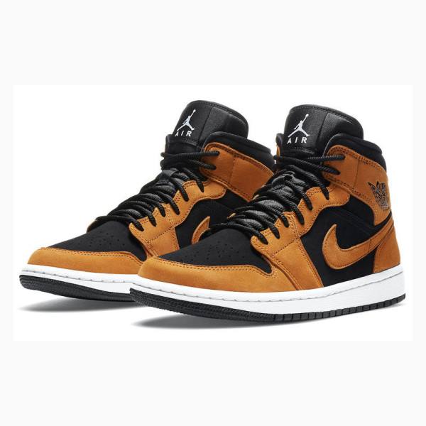 Brown Nike Mid SE Desert Ochre Basketball Shoes Women's Air Jordan 1 | JD-931GR