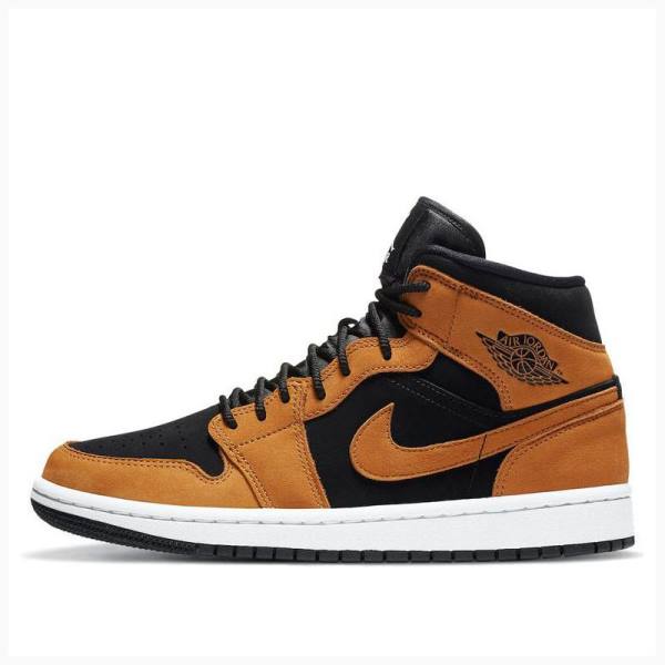 Brown Nike Mid SE Desert Ochre Basketball Shoes Women\'s Air Jordan 1 | JD-931GR