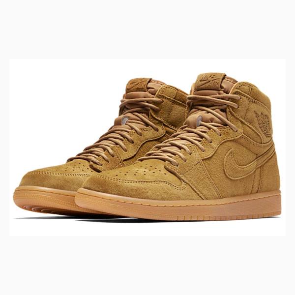 Brown Nike Retro High OG Basketball Shoes Men's Air Jordan 1 | JD-648UA