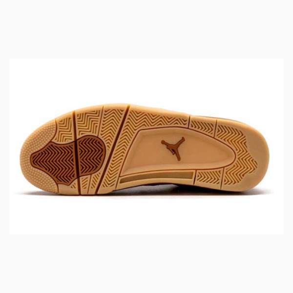 Brown Nike Retro Premium Wheat Basketball Shoes Men's Air Jordan 4 | JD-731MU