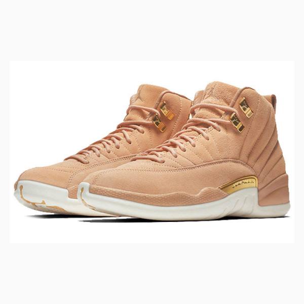 Brown Nike Retro Vachetta Tan Basketball Shoes Women's Air Jordan 12 | JD-056SW