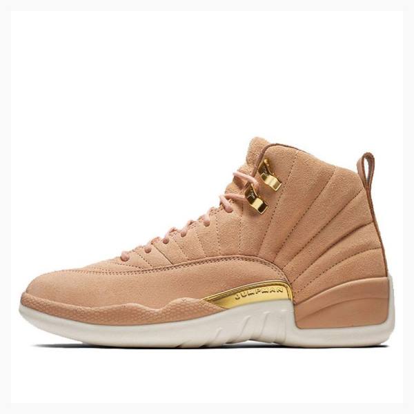 Brown Nike Retro Vachetta Tan Basketball Shoes Women\'s Air Jordan 12 | JD-056SW