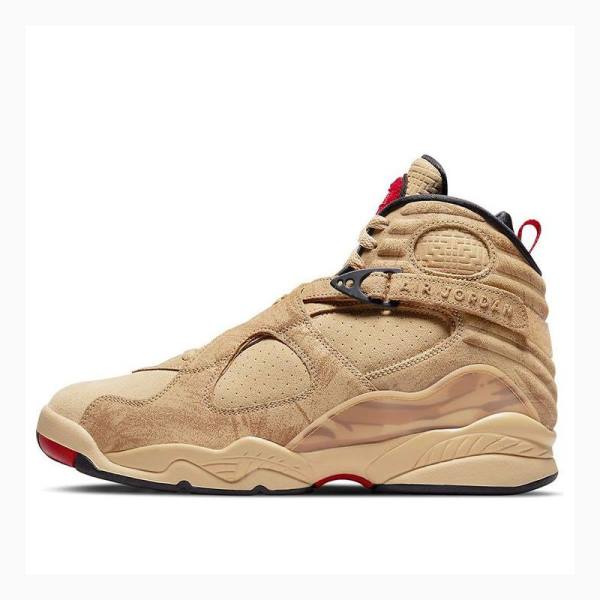 Brown Nike SE Rui Hachimura PE Basketball Shoes Men\'s Air Jordan 8 | JD-487BJ