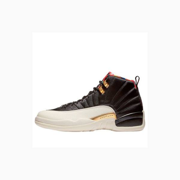 Brown / White Nike Retro CNY Chinese New Year 2019 Basketball Shoes Men\'s Air Jordan 12 | JD-784UO