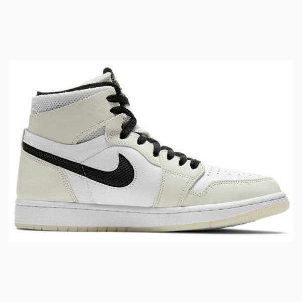 Cream / Black Nike Zoom CMFT Sail Basketball Shoes Women's Air Jordan 1 | JD-920RU