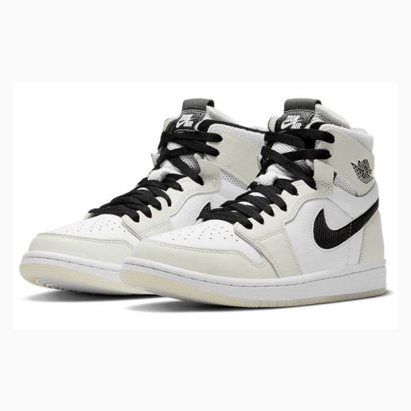 Cream / Black Nike Zoom CMFT Sail Basketball Shoes Women's Air Jordan 1 | JD-920RU