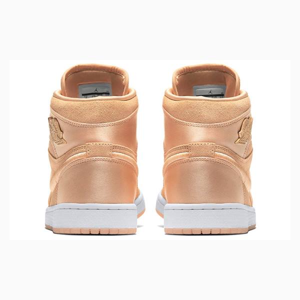 Gold Nike Retro High SOH Ice Peach Basketball Shoes Women's Air Jordan 1 | JD-357DQ