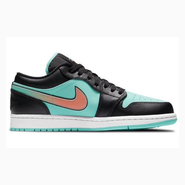 Green / Black Nike Low SE Tropical Twist Sneakers Men's Air Jordan 1 | JD-218OQ