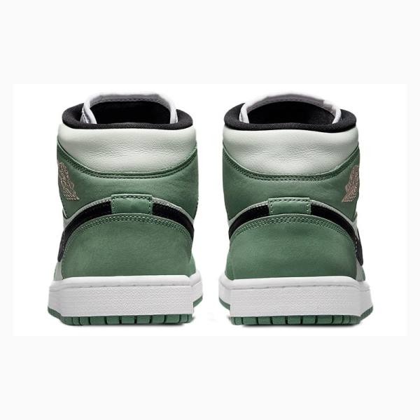 Green / Black Nike Mid SE 'Dutch Green' (W) Basketball Shoes Women's Air Jordan 1 | JD-147JQ