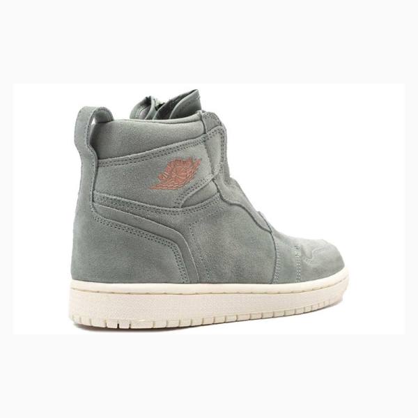 Green Nike High Zip Mica Basketball Shoes Women's Air Jordan 1 | JD-360OJ