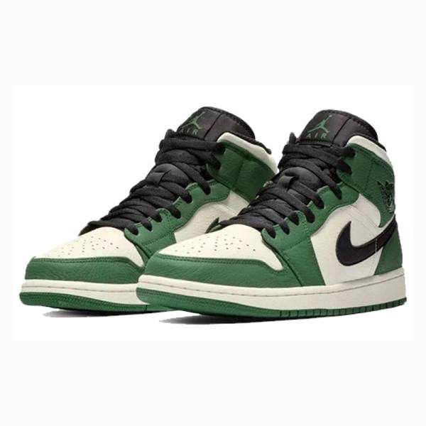 Green Nike Mid SE Basketball Shoes Men's Air Jordan 1 | JD-638VE