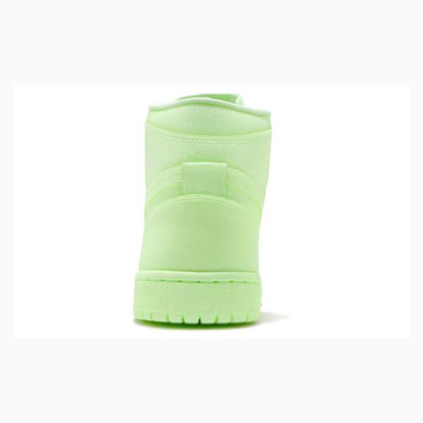 Green Nike Retro HI PRM Barely Volt Basketball Shoes Women's Air Jordan 1 | JD-643TA