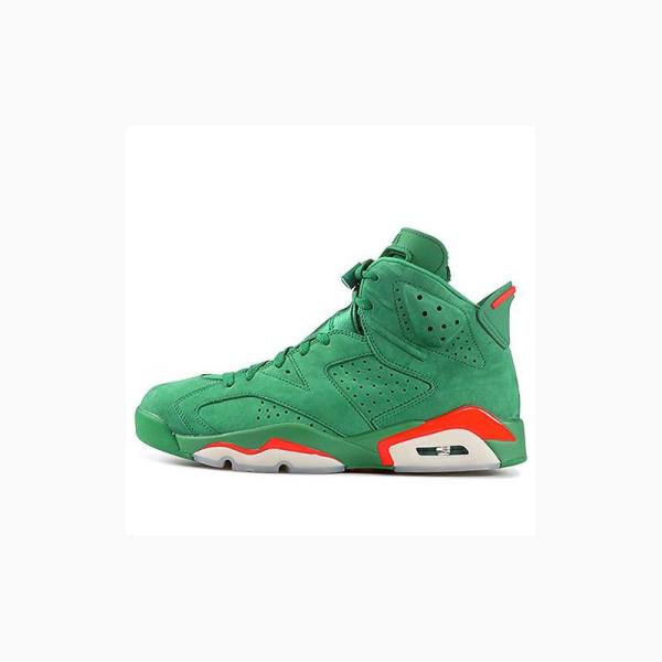 Green Nike Retro NRG G8RD Gatorade - Suede Basketball Shoes Men\'s Air Jordan 6 | JD-857LG