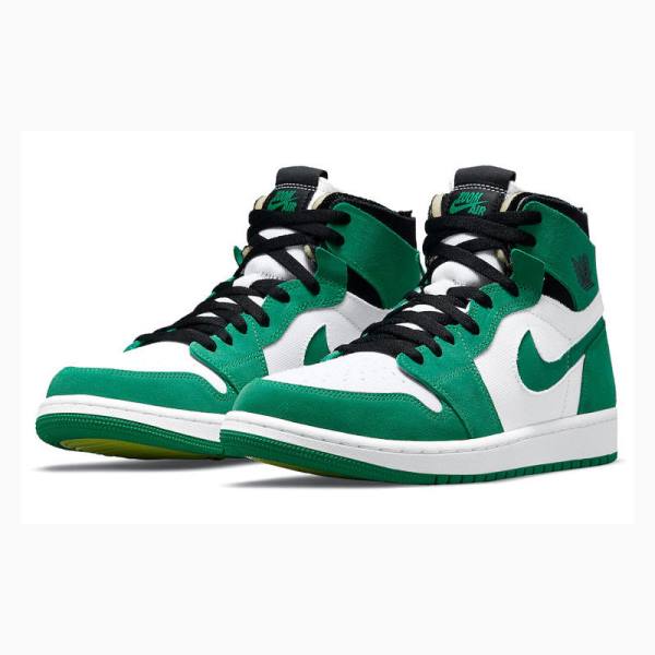 Green / White Nike Zoom Comfort ' Stadium Basketball Shoes Men's Air Jordan 1 | JD-584ZQ